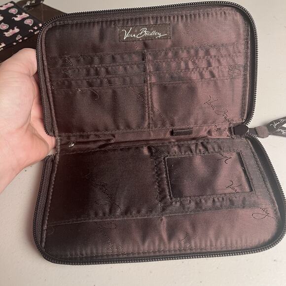 Vera Bradley Wallet Lot CheckBook Cover Pink Elephant Purple Punch Brown Quilted - Picture 14 of 16